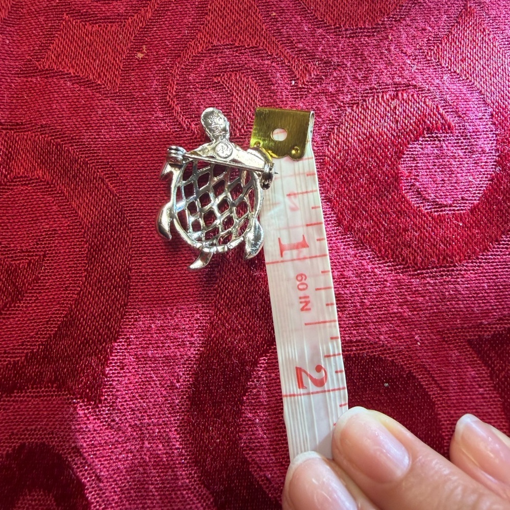 Silver Turtle brooch - Picture 3 of 3
